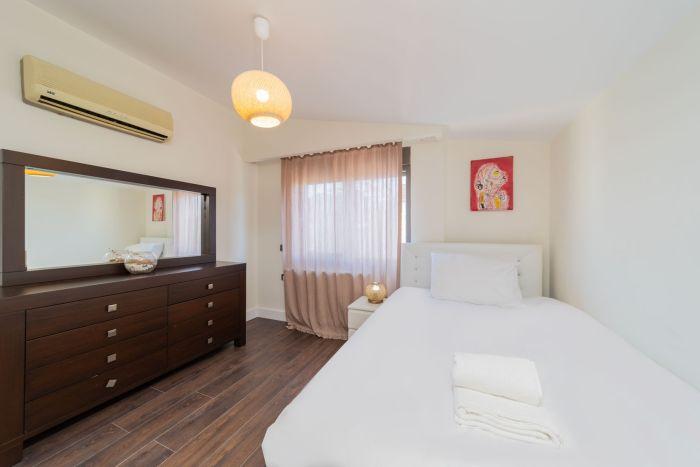 Relax and rejuvenate in our serene bedroom retreat with a comfortable single bed.