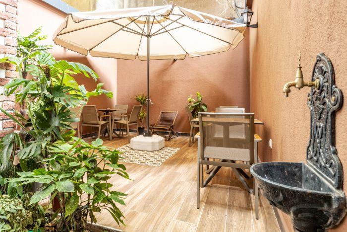 Historical Hotel Room with a Backyard in Kadikoy