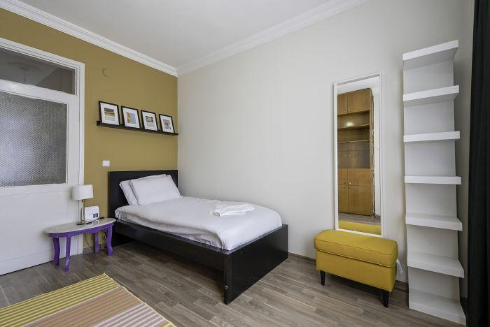 Relax and rejuvenate in our serene bedroom retreat with a comfortable single bed.