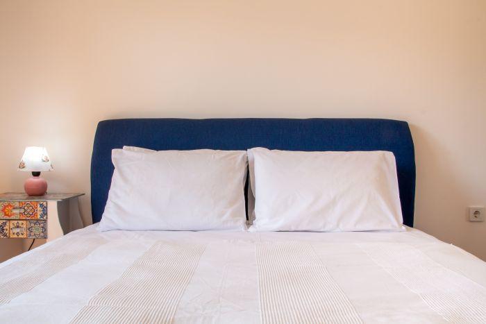 Our comfortable double bed will let you sleep like an angel.
