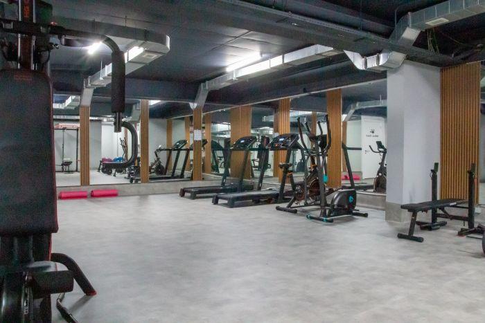 Achieve your fitness goals in our well-equipped gym.