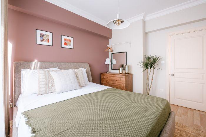 Unwind in our well-appointed bedroom with a comfortable double bed and charming decor.
