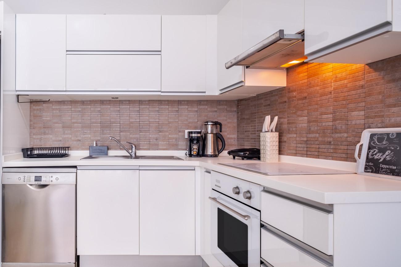 We have top-notch appliances and white goods in our kitchen.