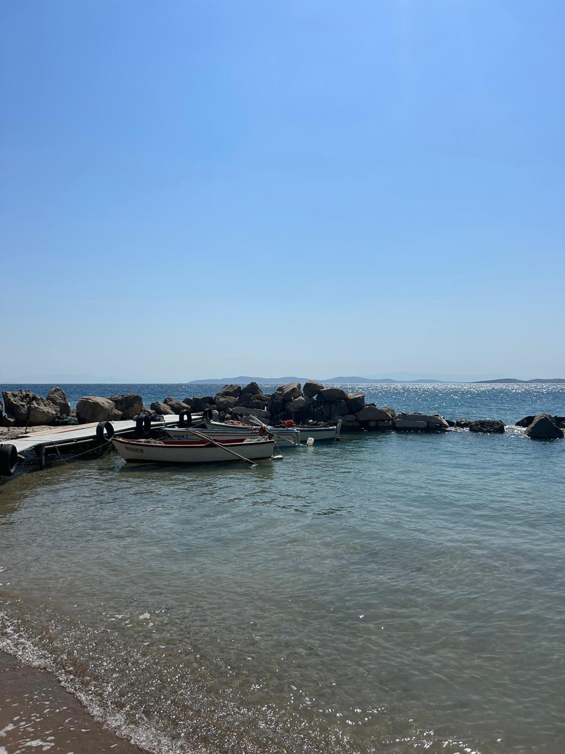 Immerse yourself in the waters of the Aegean Sea right next to our house...