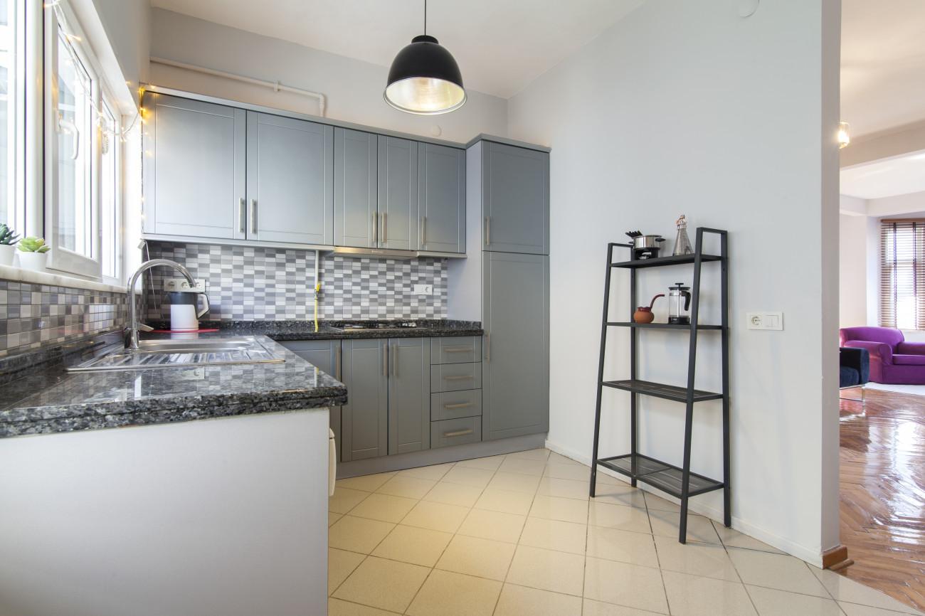 Our kitchen is fully equipped and modern.