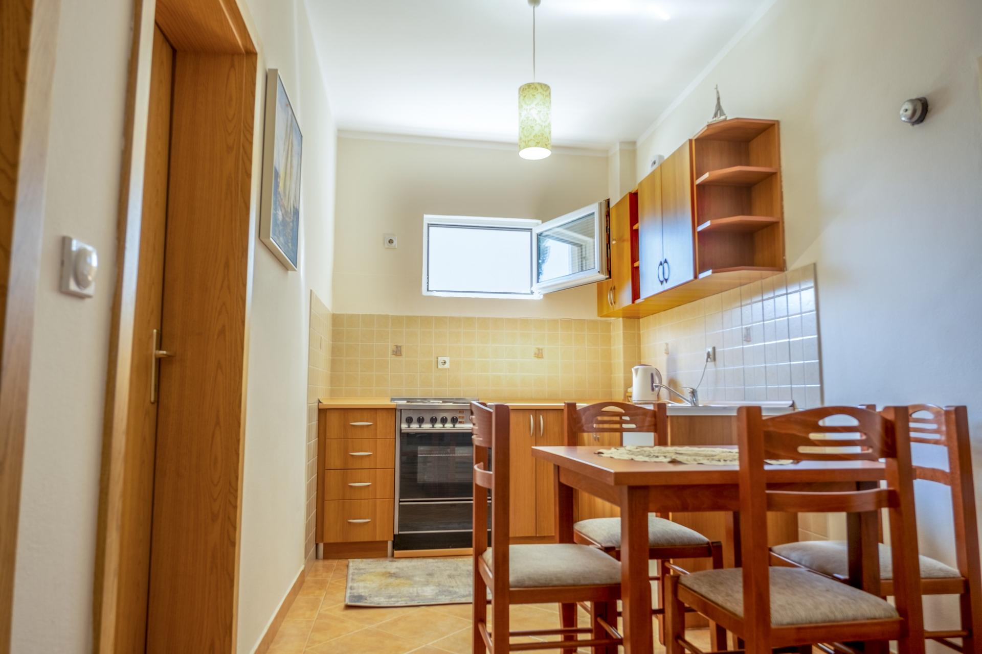 You will have access to a mini fridge, kettle, electric cooktop, and kitchen utensils.