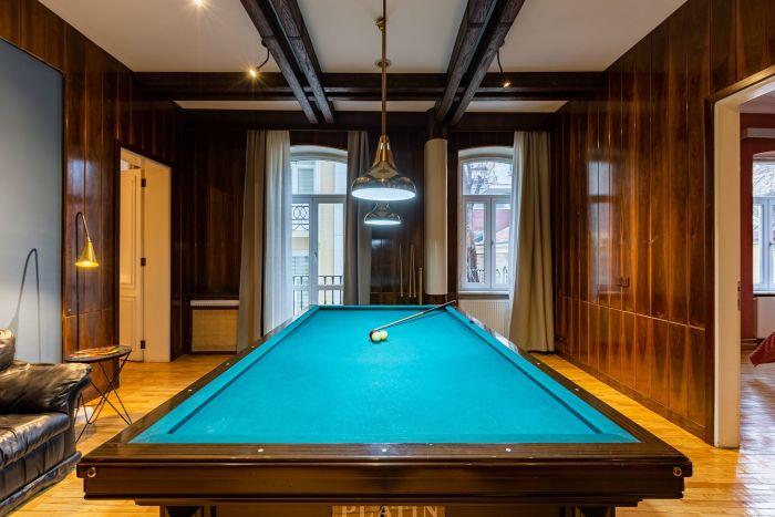 Because yes, we do have a pool table to enhance your pleasure.