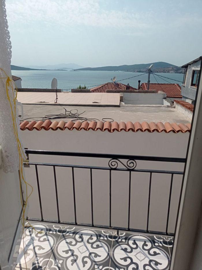 Our house has a view of the gorgeous Aegean Sea.