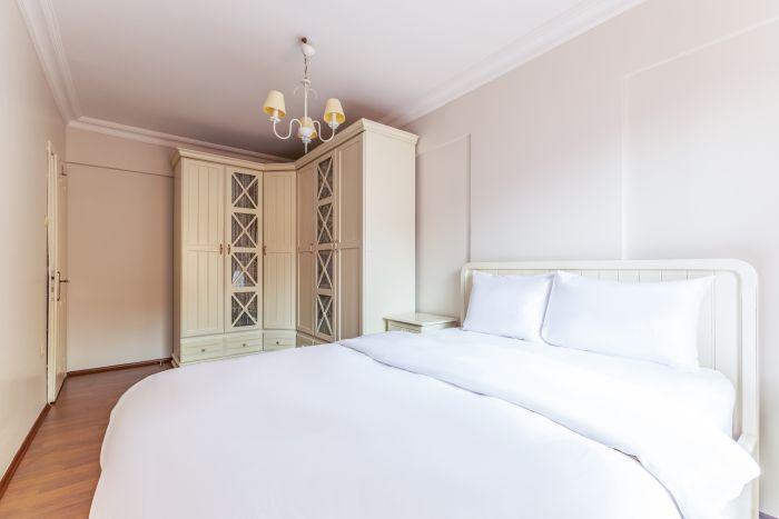 The main bedroom features a spacious wardrobe where you can neatly arrange your clothes.