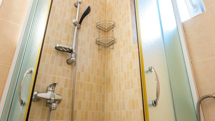 Refresh yourself in our shower with the option of hot water. 