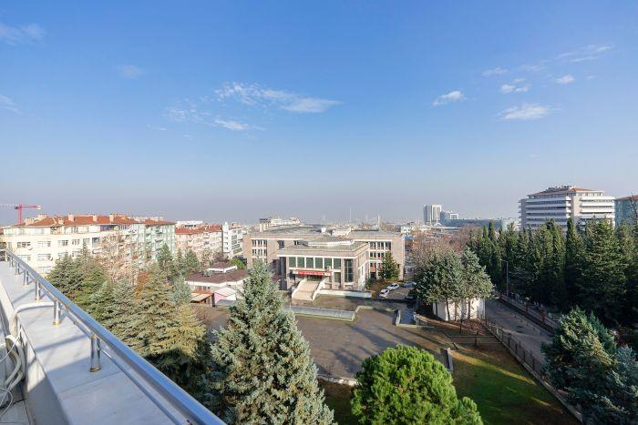 Duplex Flat w Nature View Balcony and AC in Bursa