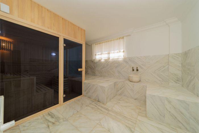You can wash away all your worries in our hammam.