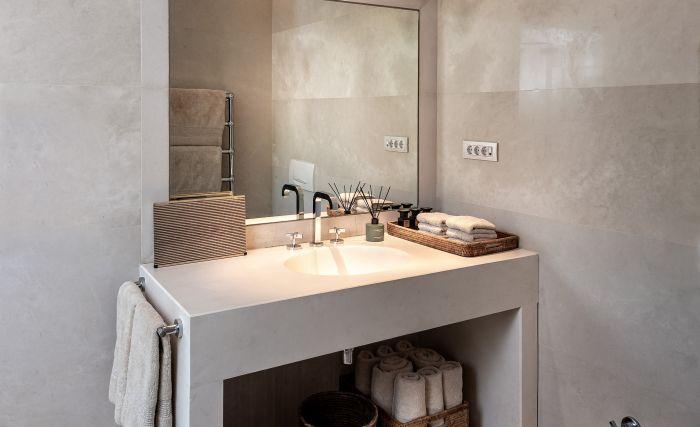 Each of the four bathrooms has its own style just like the bedrooms.