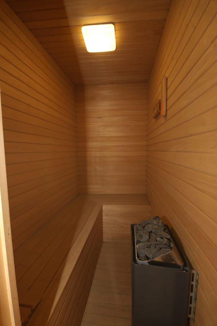 The sauna can be the perfect ending to your day.