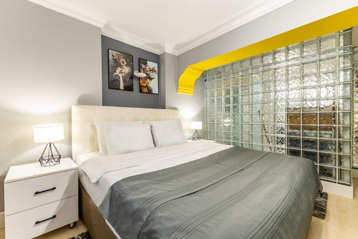 A big comfy bedroom awaits you…