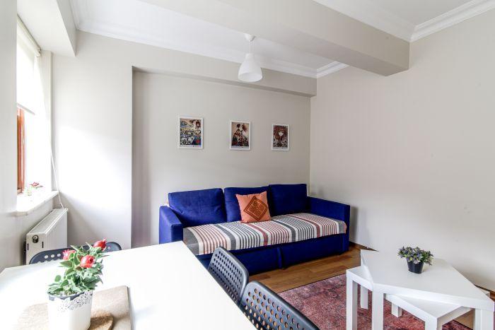 A modest flat in the center of Beyoglu, the heart of the city of Istanbul.