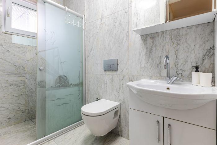 Modern designed bathroom for your comfort. 