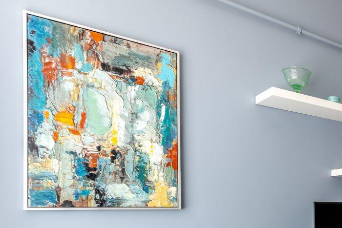 Don't be surprised to see precious works of abstract art on the walls of our house!