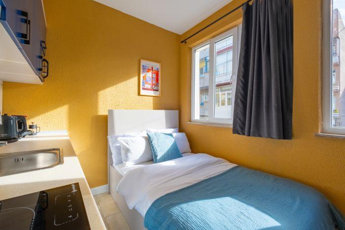 Enjoy a restful night's sleep in our inviting bedroom with a spacious double bed.