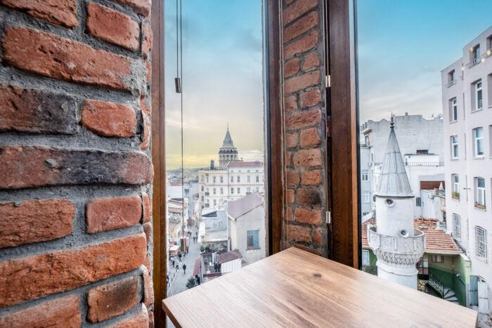 You will have the best time of your life overlooking the Galata Tower.