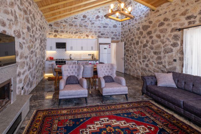 Villa Nergiz has an authentic design.