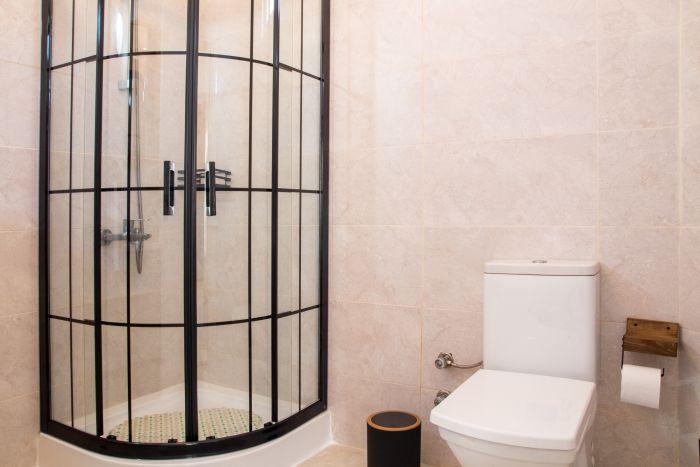 Refresh and rejuvenate in our modern and stylish bathroom, complete with upscale amenities.