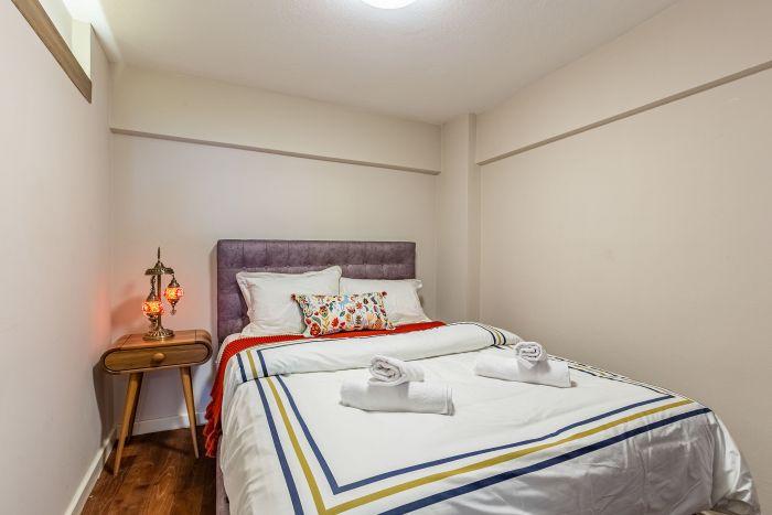 The bedroom is ready to host your beautiful dreams and good nights' sleep.