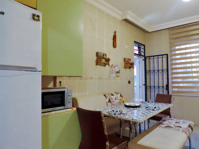 Our lovely flat features a fully equipped kitchen. 