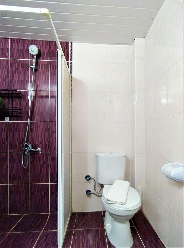 Our flat boasts two bathrooms, and one of them includes a shower cabin.