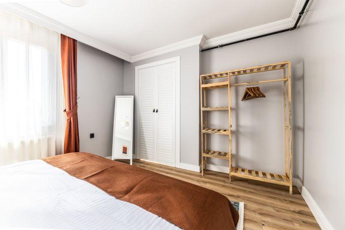 One of the bedrooms features a double bed, a lot of space for your belongings.