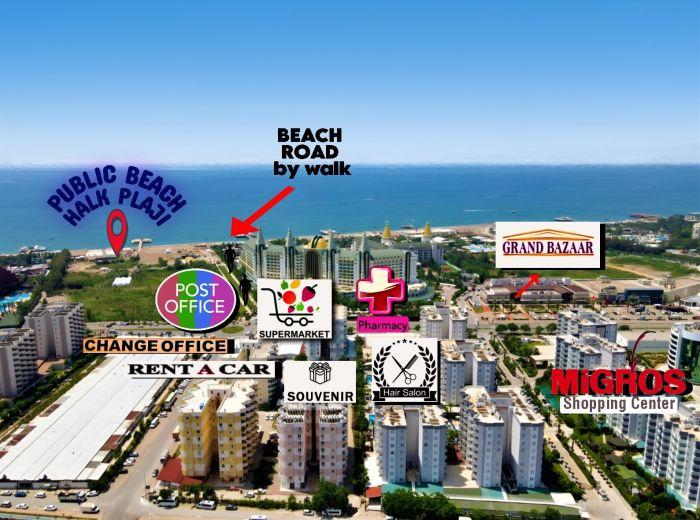 Our flat is located in the middle of all the attraction centers.