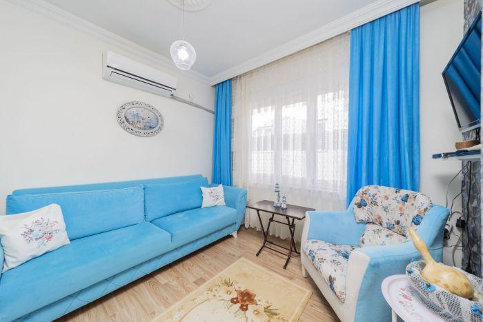 If the balcony is not enough, no problem, there is also an AC available in the cozy living room.