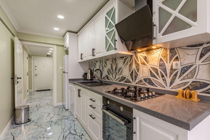 Our pleasant design approach is reflected in the kitchen as well.