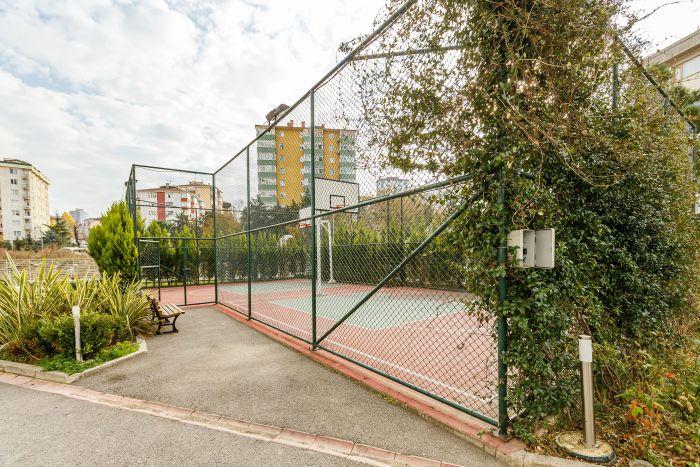 There is also a basketball court if you want to keep up with your sports routine.
