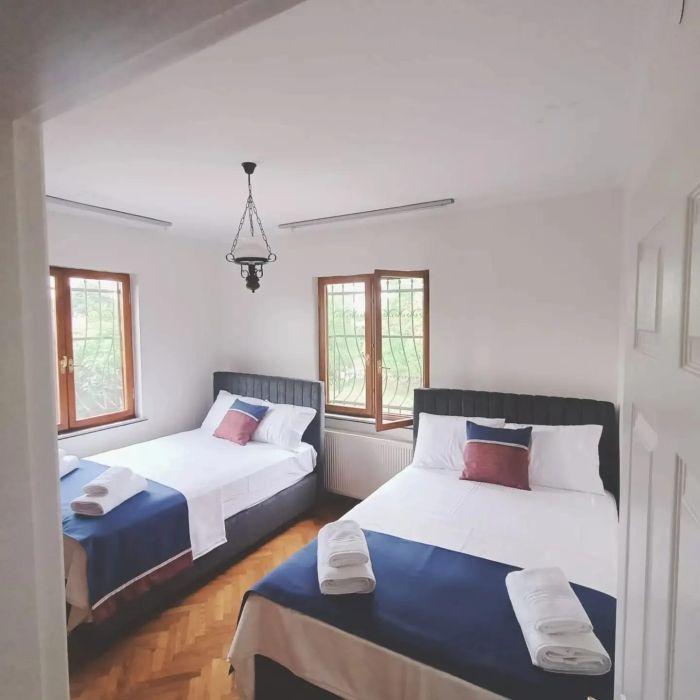 We have five bedrooms so crowded families and groups of friends will be comfortable.