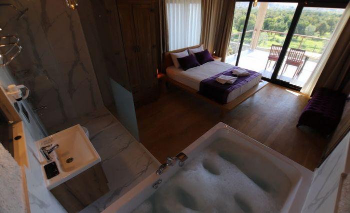 The master bedroom includes a jacuzzi to maximize your pleasure.