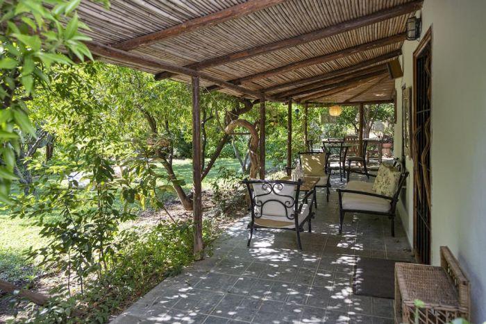 A garden that is both verdant and shaded, our outdoor space is a haven for those seeking respite from the sun.