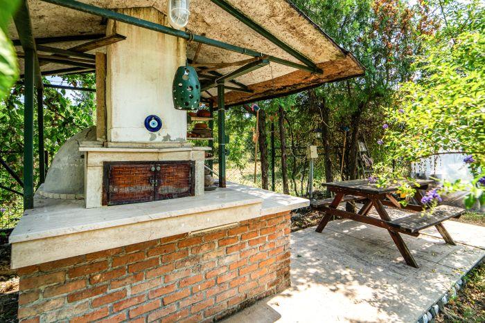 Muğla Köyceğiz Döğüşbelen'de BBQ ve Verandası Olan Bahçeli Şık Tasarımlı Tatil Evi | KüçükEv