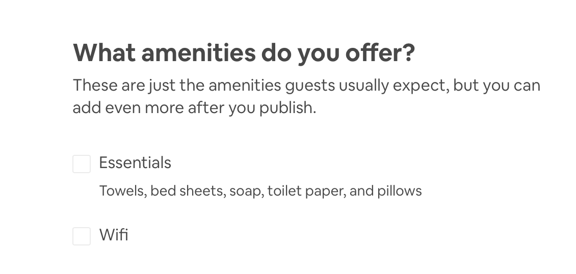 Airbnb Host Airbnb Listing Airbnb Amenities