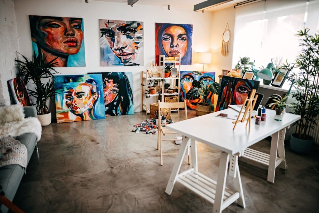 hobi odası, resim odası, resim atölyesi, stüdyo, yağlı boya