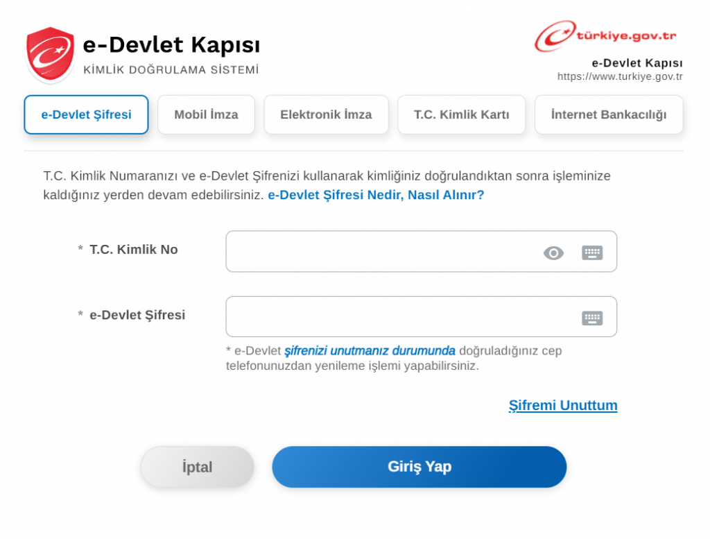 e devlet şifresi, e-devlet şifresi giriş, e-devlet şifreyle giriş nasıl yapılır