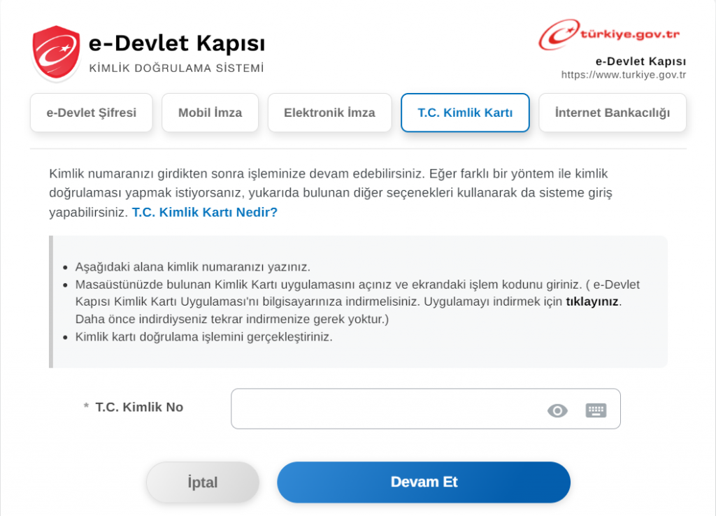 e-devlet t.c. kimlik kartı giriş, e-devlet t.c. kimlik kartıyla giriş nasıl yapılır?